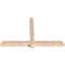 Ekena Millwork Eugene Smooth Timber Gable Bracket, Douglas Fir, 84"W x 53"H x 5 1/2"D x 5 1/2"F, 15/12 Pitch GBW084X53X0606EUG00SDF - alternate 2